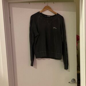 MOTHER Women's Black Crewneck Sweater